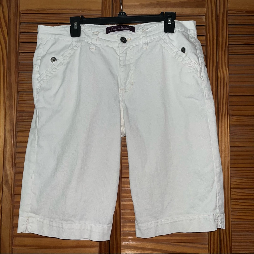 Gloria Vanderbilt White Denim 12P Crop Pants Capri